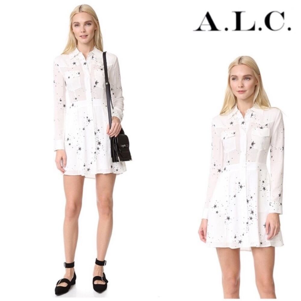 ***A.L.C Pedro Silk Star Dress New